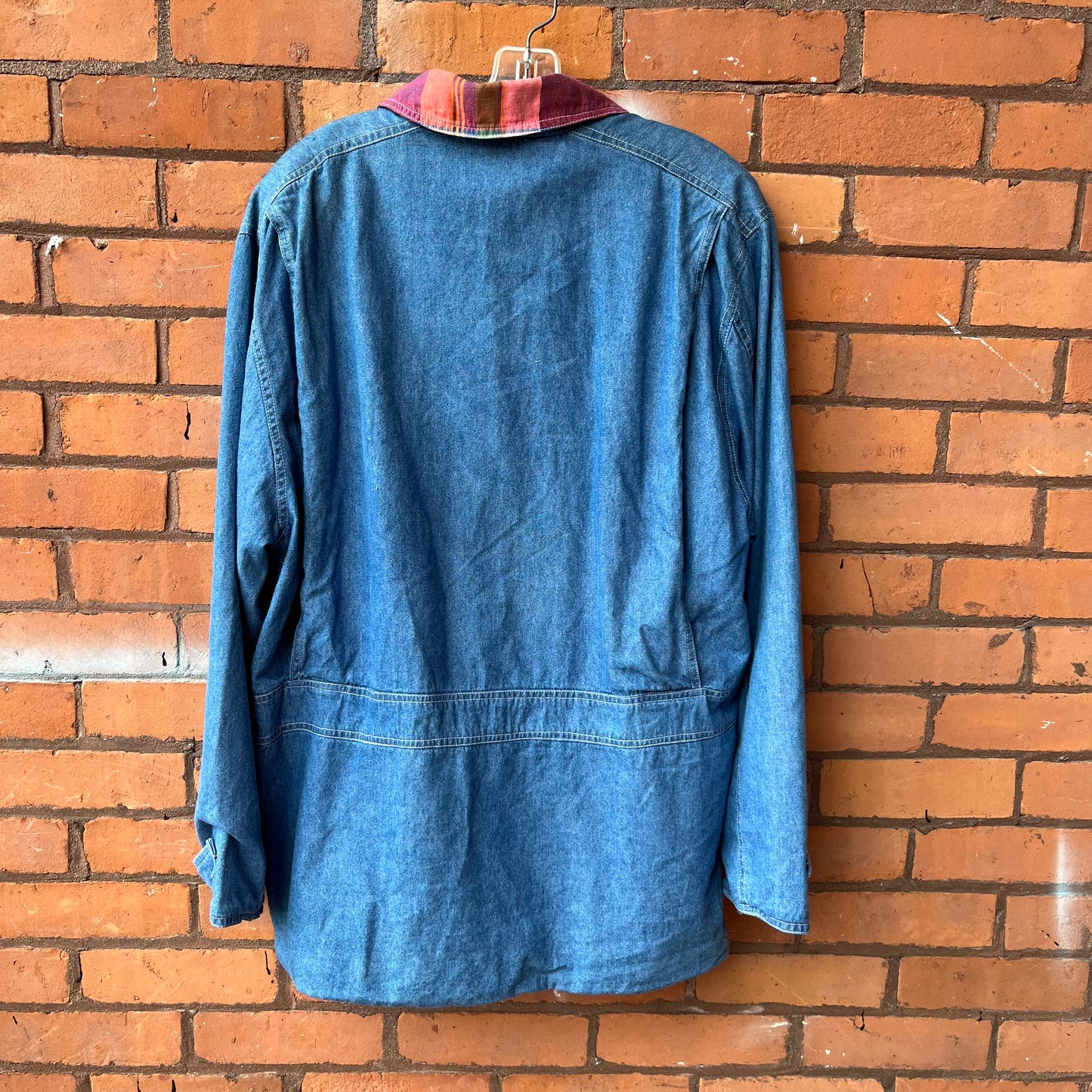 90’s Vintage Denim Slouchy Chore Coat / Size XXL