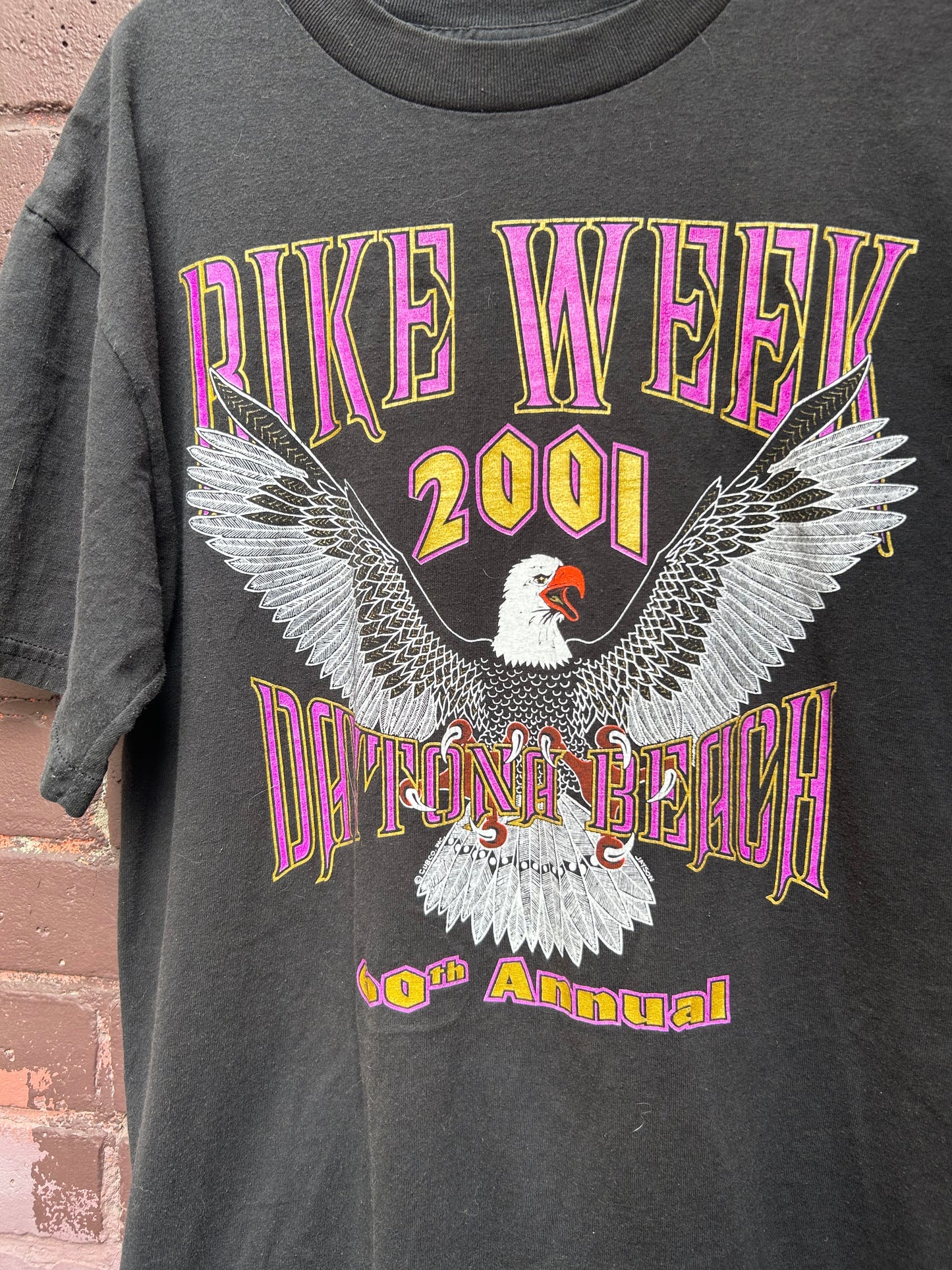 2001 Vintage Bike Week Eagle Tee / Size L