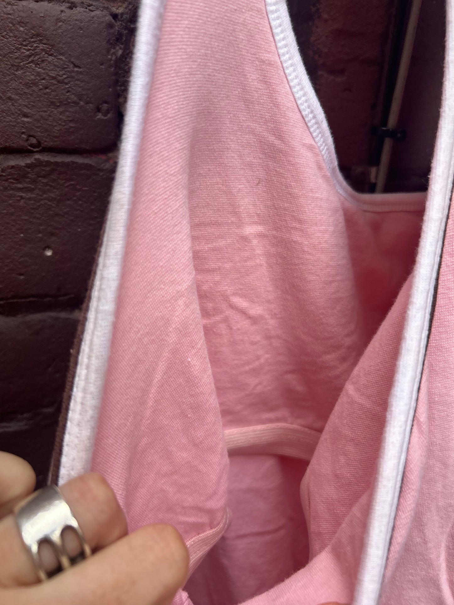 90’s Vintage Pink Racer Back Tank Top / Size XXL