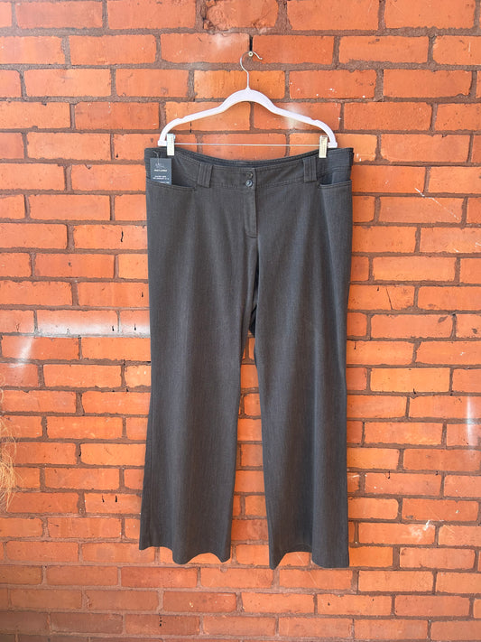 Y2K Vintage Grey Mid Rise Wide Leg Pants / 40-42 Waist