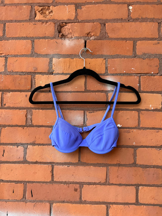 90’s Vintage Periwinkle Swim Bra / Size XXS