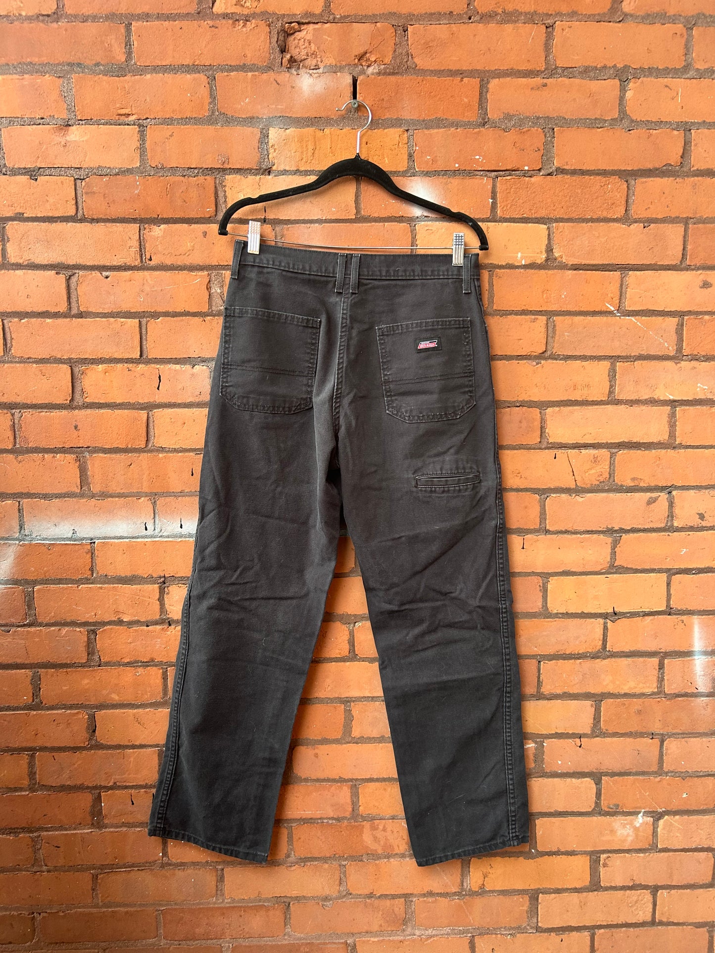 Y2K Vintage Dickies Distressed Faded Black Canvas Pants / 32 Waist