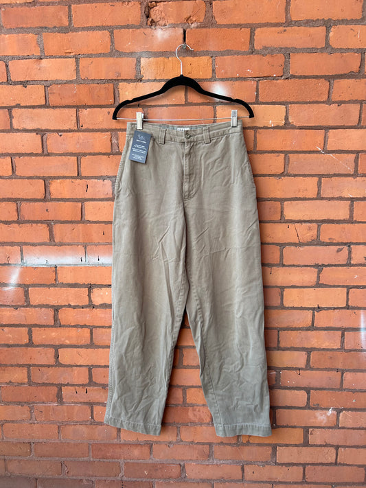 90’s Vintage Khaki Green Cotton Pants