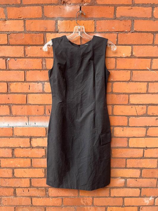 90’s Vintage Clun Monaco High Neck Mini Cargo Dress / Size 4