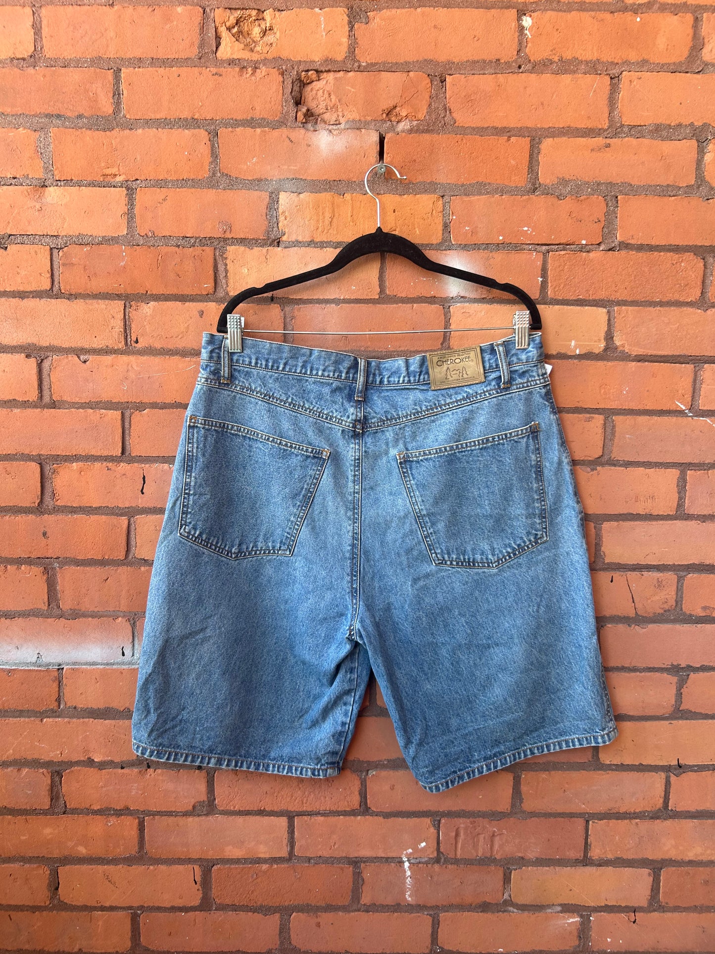 Y2K Vintage Faded Blue Jorts / 36 Waist