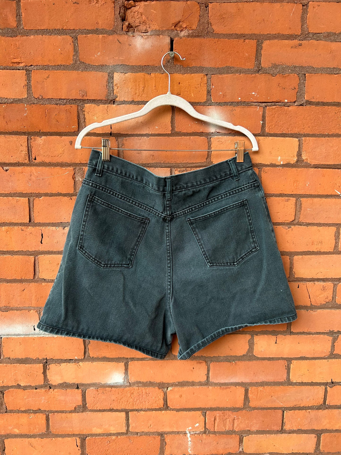90’s Vintage Blue Overdyed Denim Shorts / 32 Waist