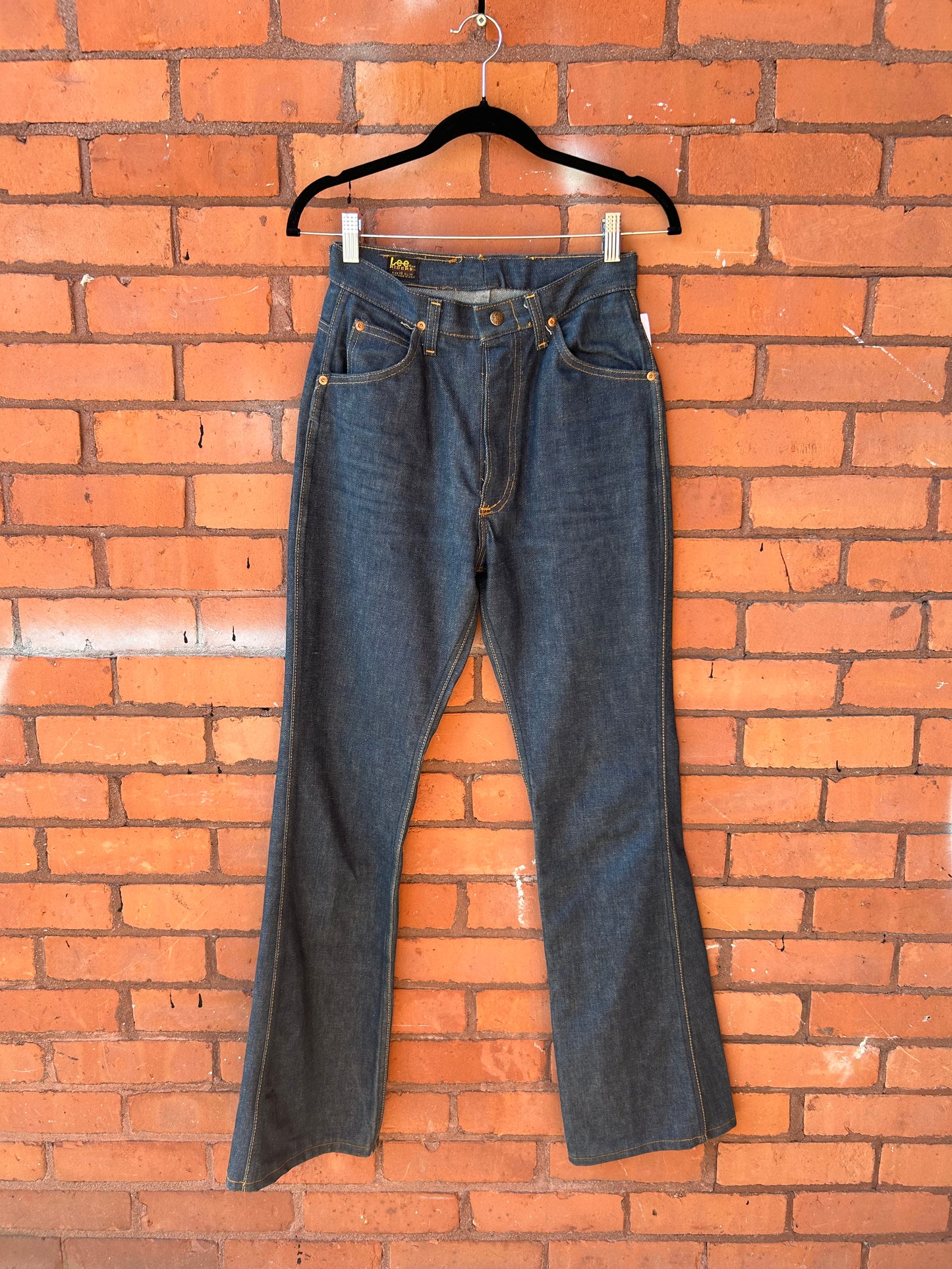 70’s Vintage Lee Blue Selvedge Denim Flare Jeans / 26 Waist