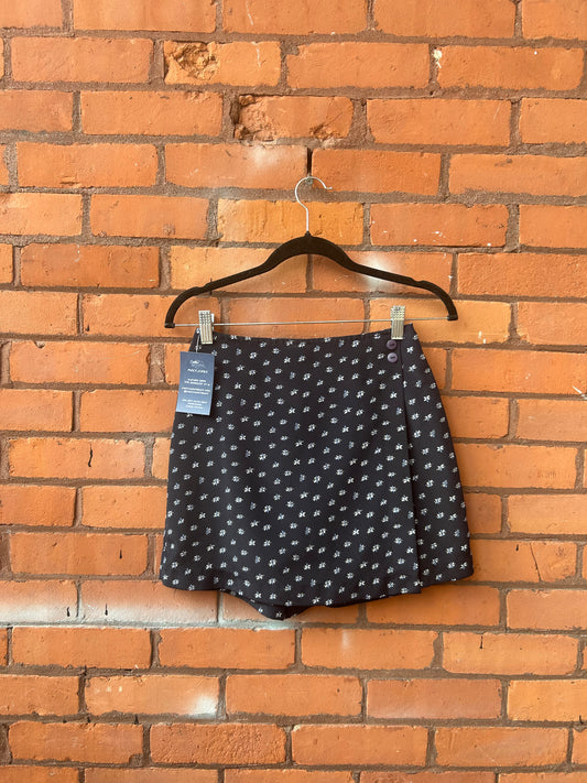 90’s Vintage Navy Wrap Skort / 24 Waist