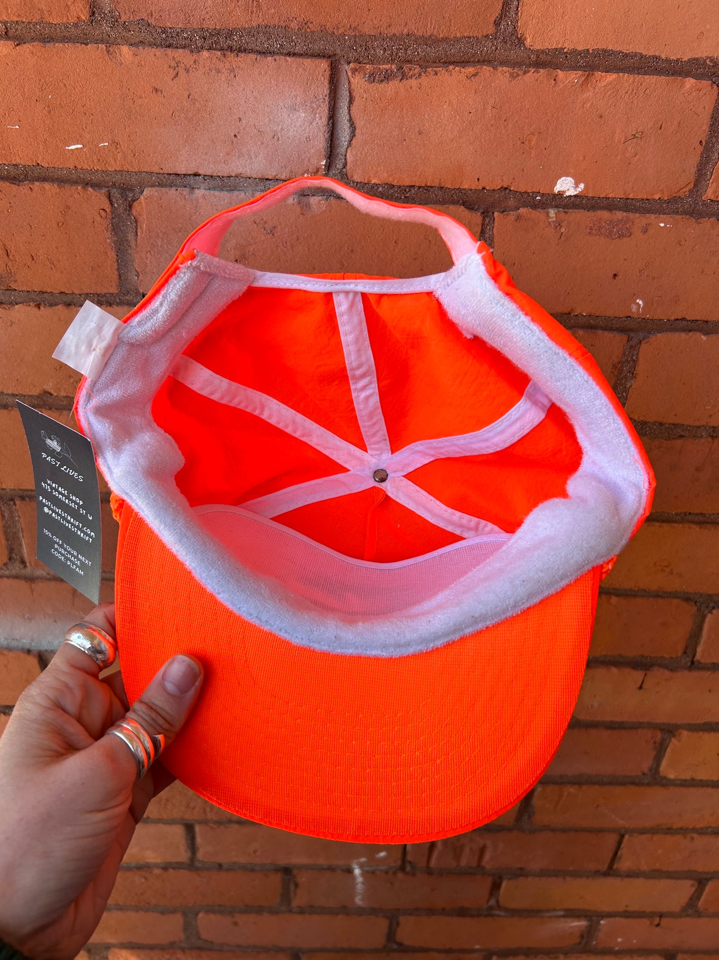 90’s Vintage Bright Orange Texas Trucker Hat