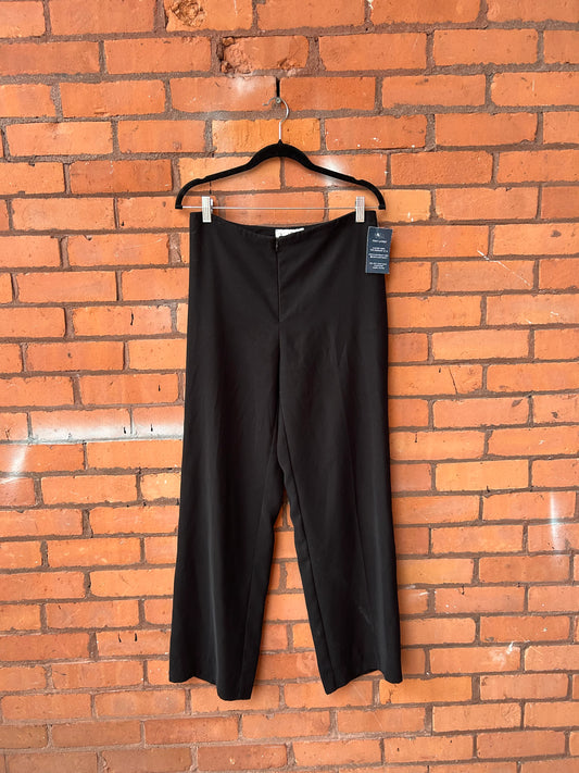 90’s Vintage Black Zipper Trousers/ 31 Waist