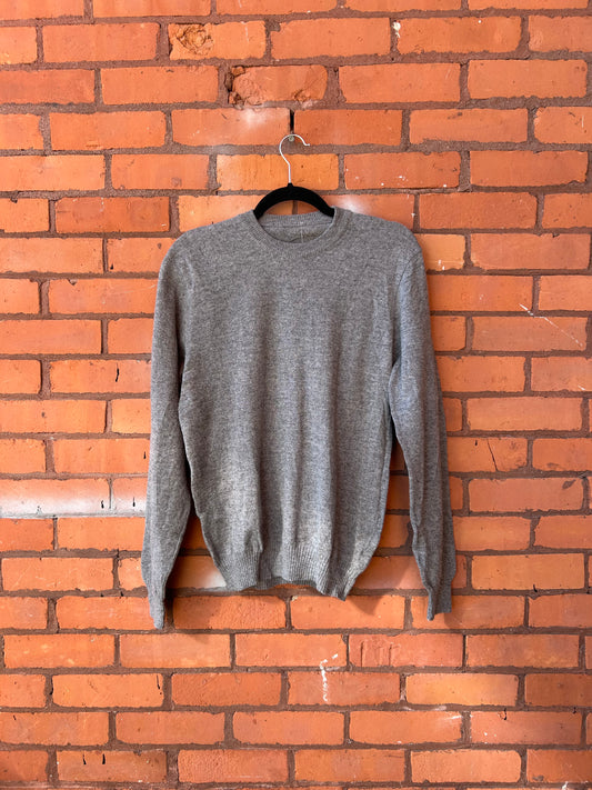 90’s Vintage Grey Lambswool Sweater / Size S
