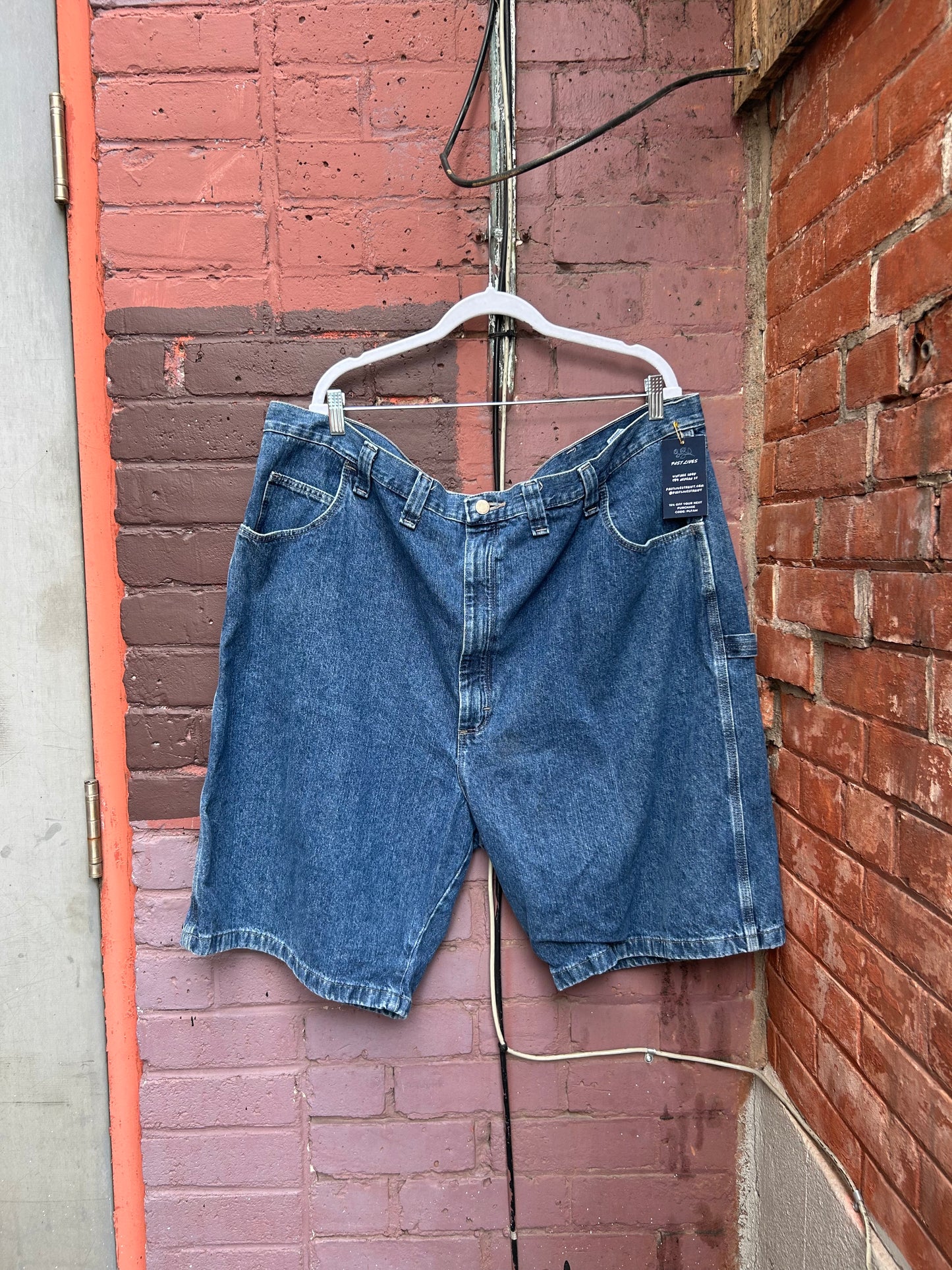 Y2K Vintage Blue Carpenter Jorts / 46 Waist
