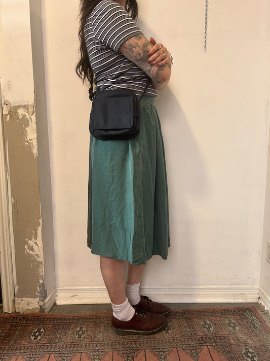 90’s Vintage Navy Nylon Crossbody Purse