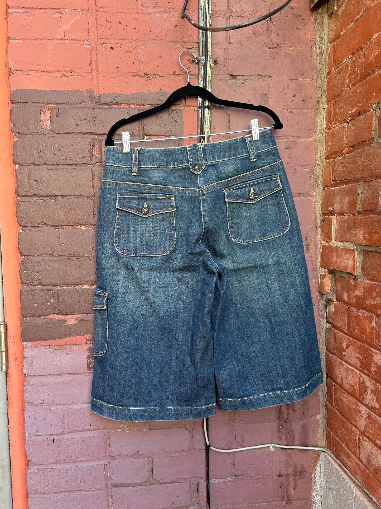 Y2K Vintage Denim Culottes / 32 Waist