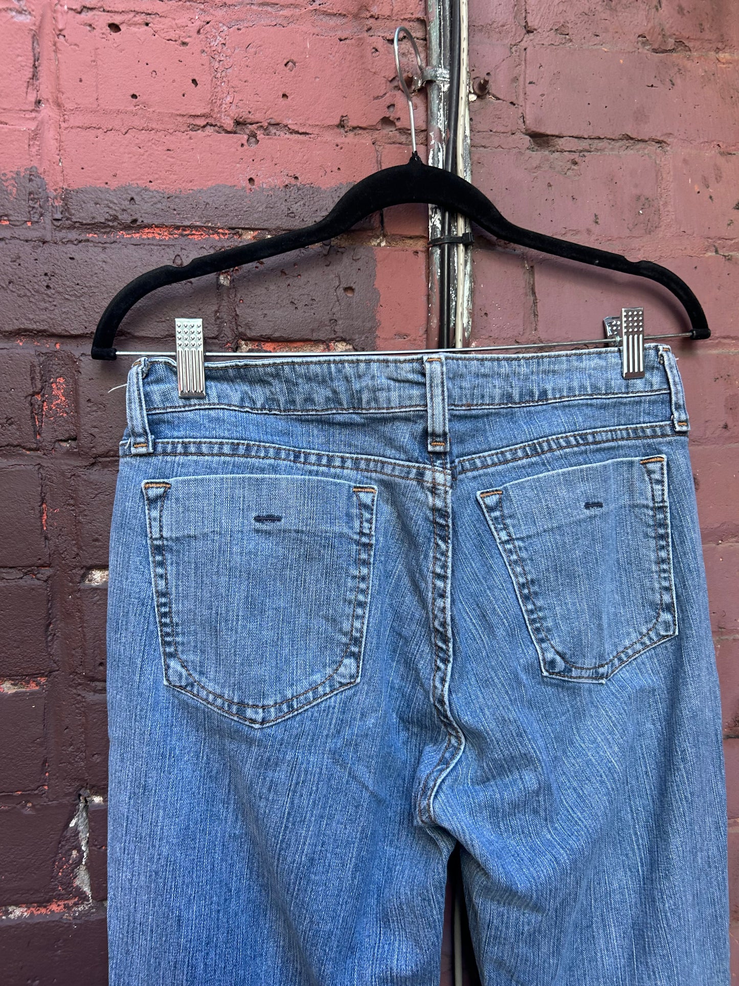 90's Vintage Lee Riders Low Rise Light Wash Flare Jeans / 30 Waist