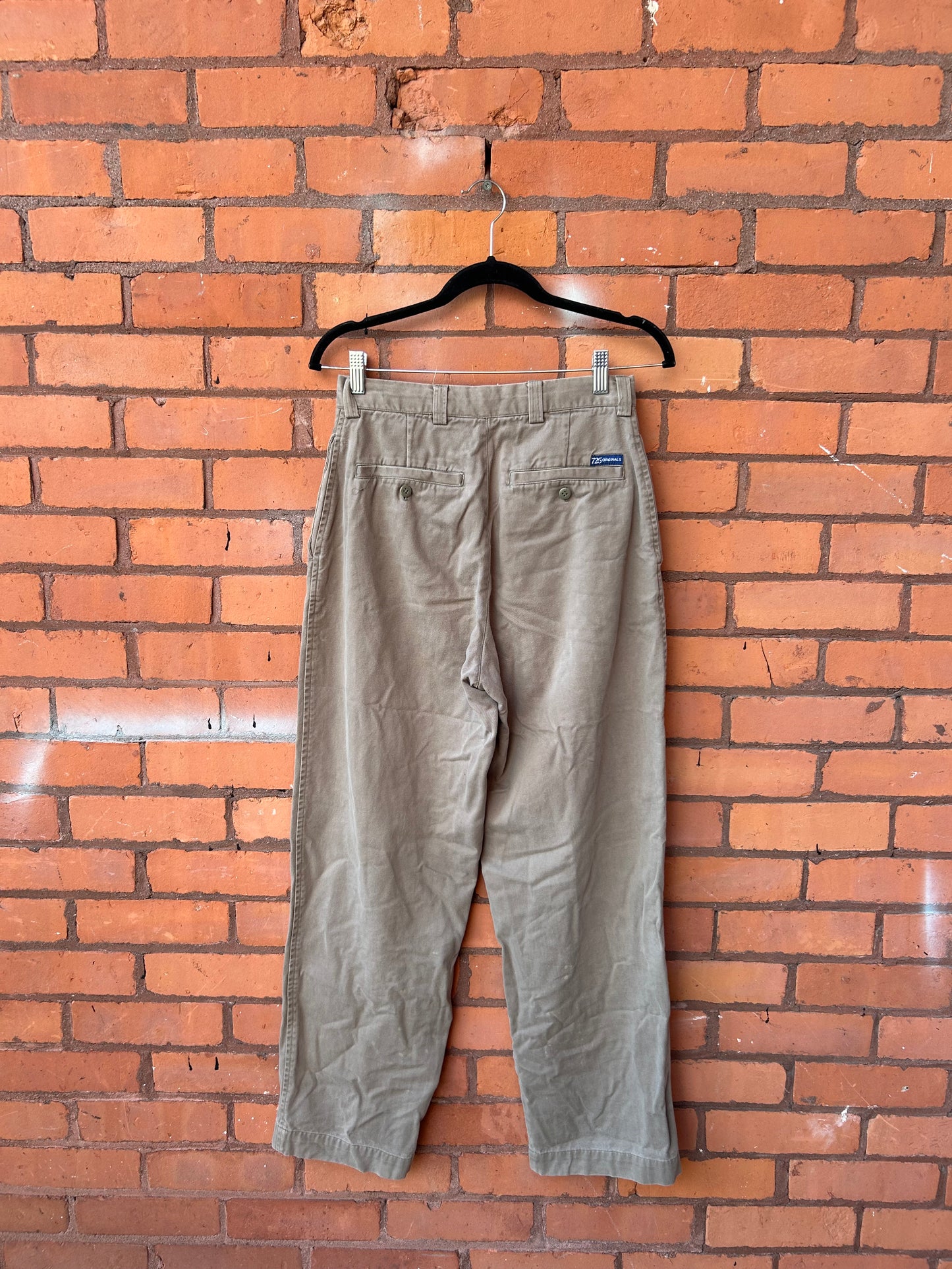 90’s Vintage Khaki Green Cotton Pants