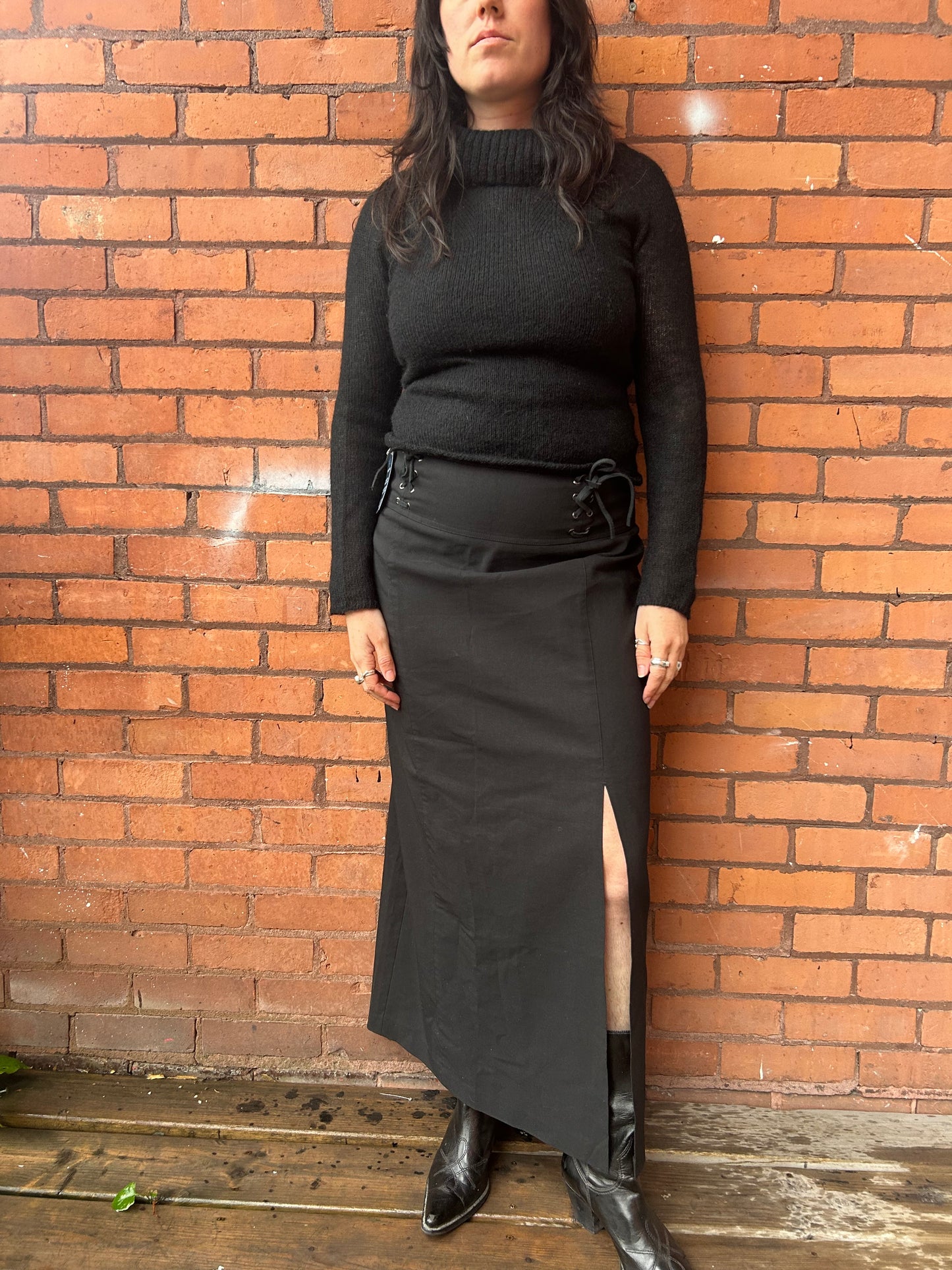 90’s Vintage Club Monaco Mohair Sheer Knit Turtleneck / Size S