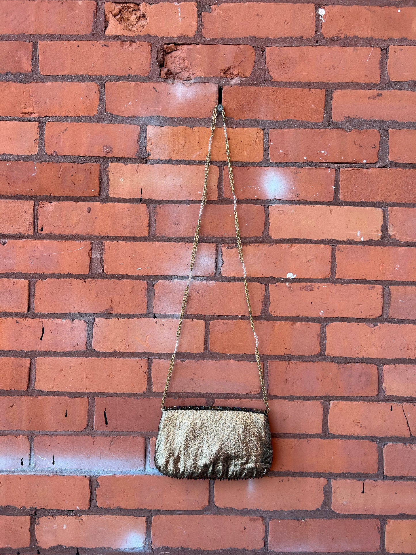 90’s Vintage Gold Beaded Evening Purse