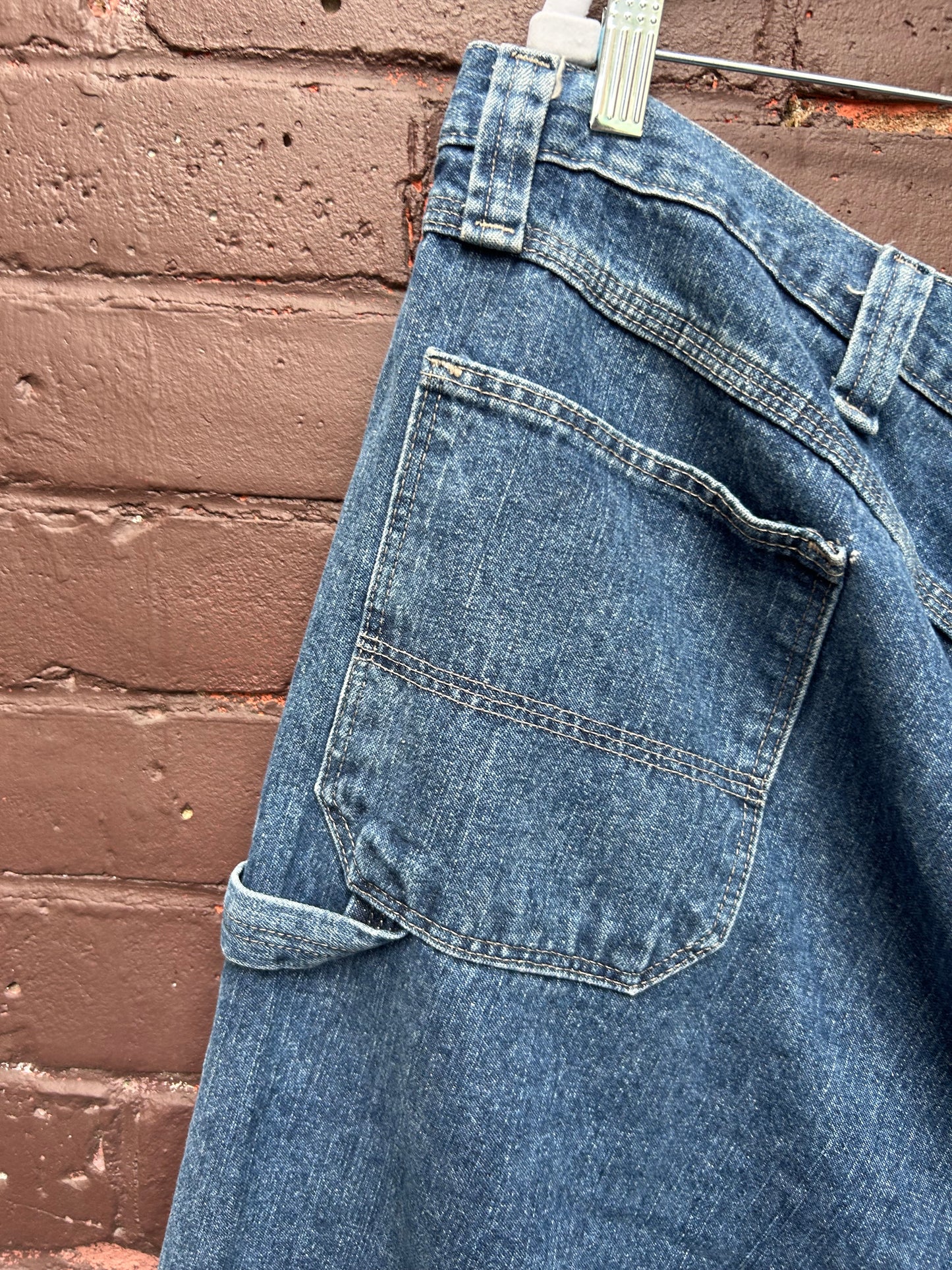 Y2K Vintage Blue Carpenter Jorts / 46 Waist
