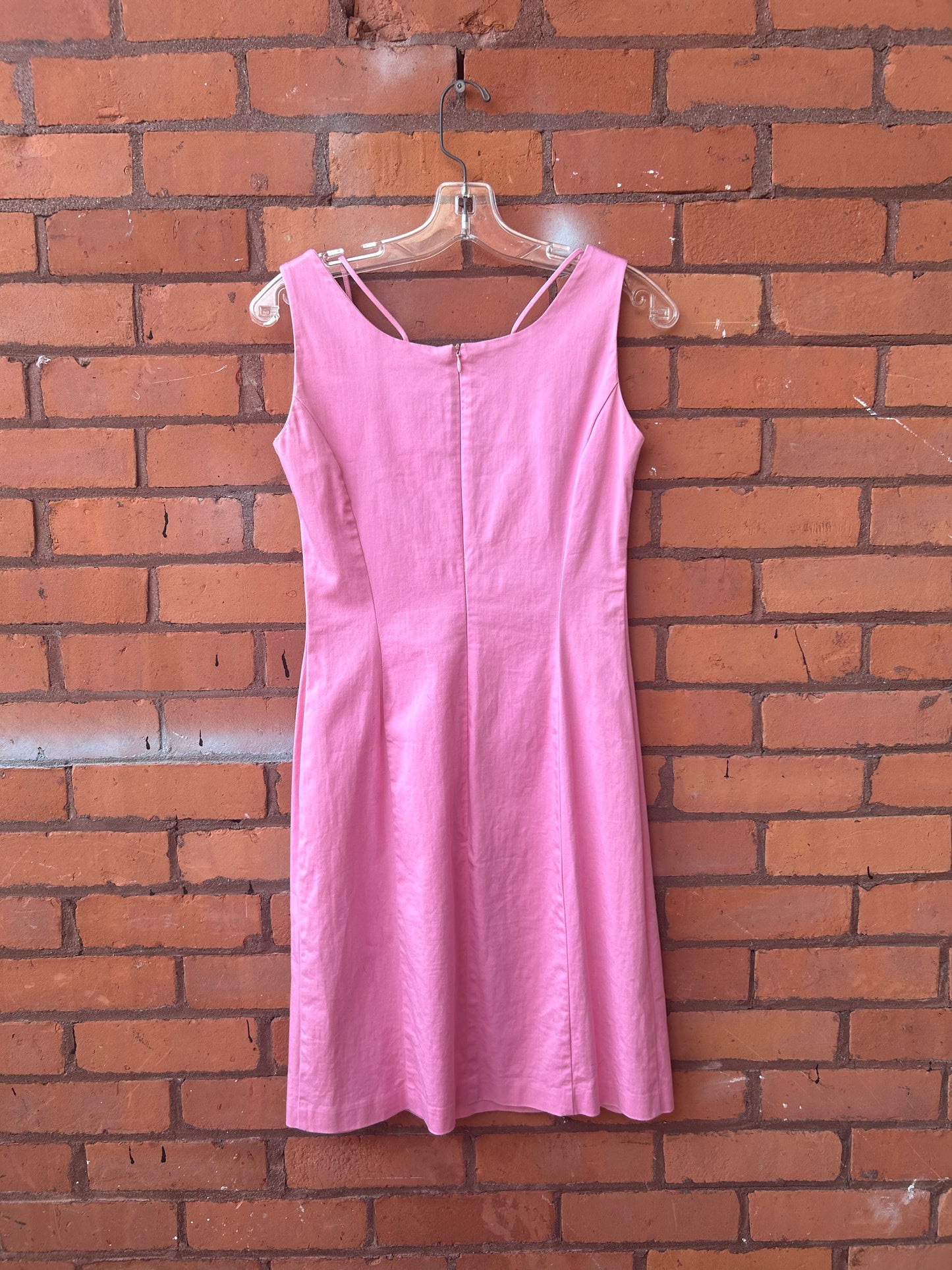 90’s Vintage Pink Mini Dress / Size 4