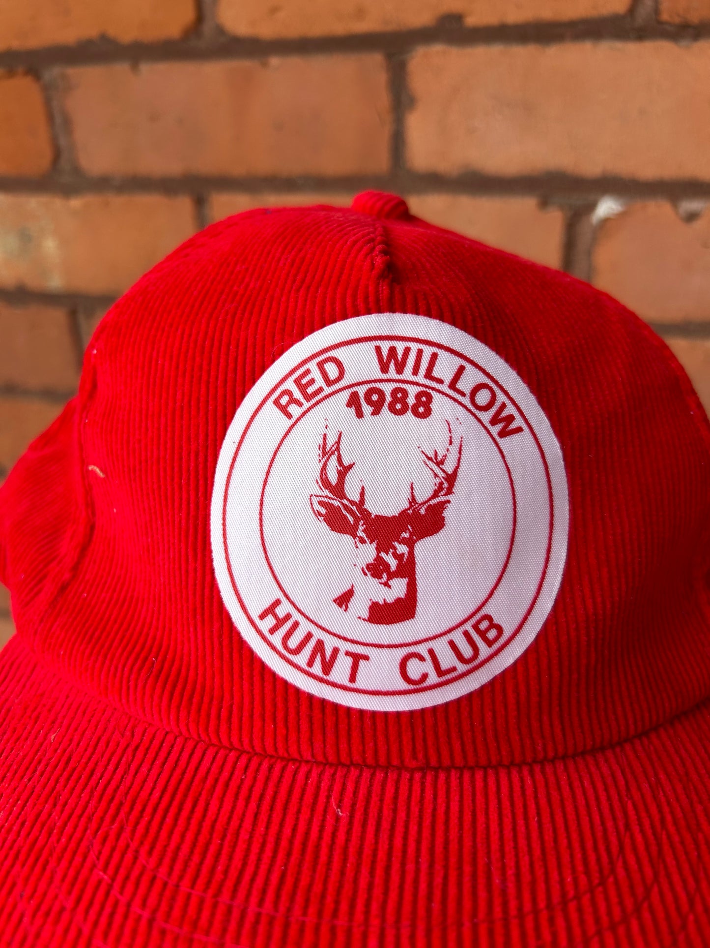 1988 Vintage Red Cord Hunt Club Trucker Hat