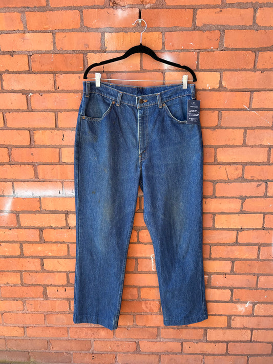 70’s Vintage Levi’s 619 Orange Tab Dark Wash High Waist Jeans / 34 Waist