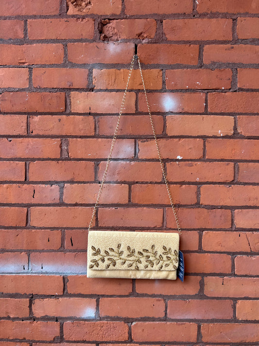 70’s Vintage Gold Beaded Chain Purse