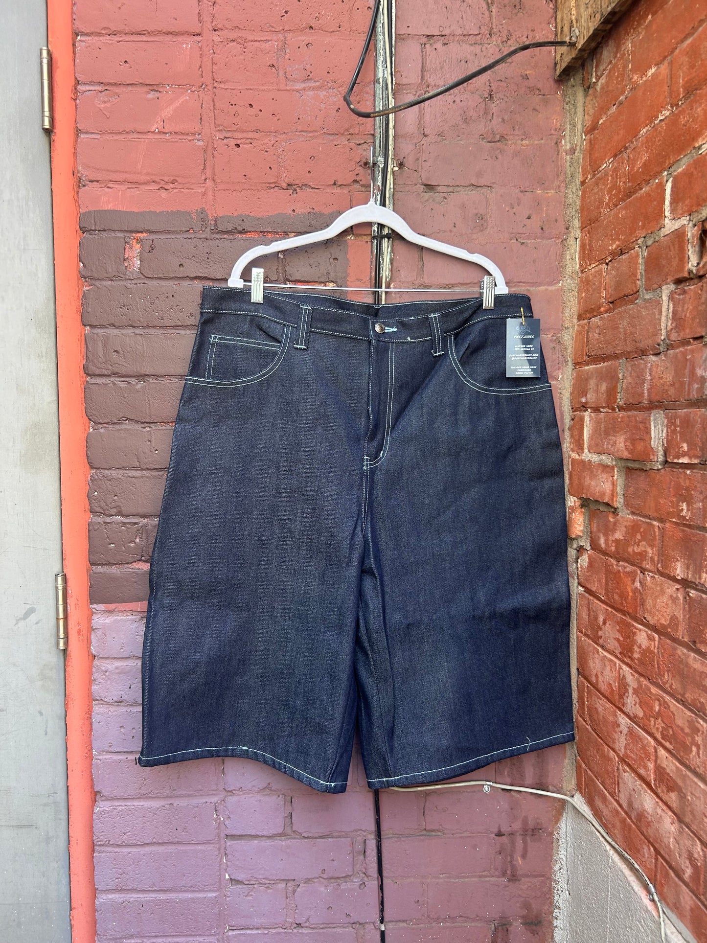 Y2K Vintage Dark Blue Jorts / 42 Waist