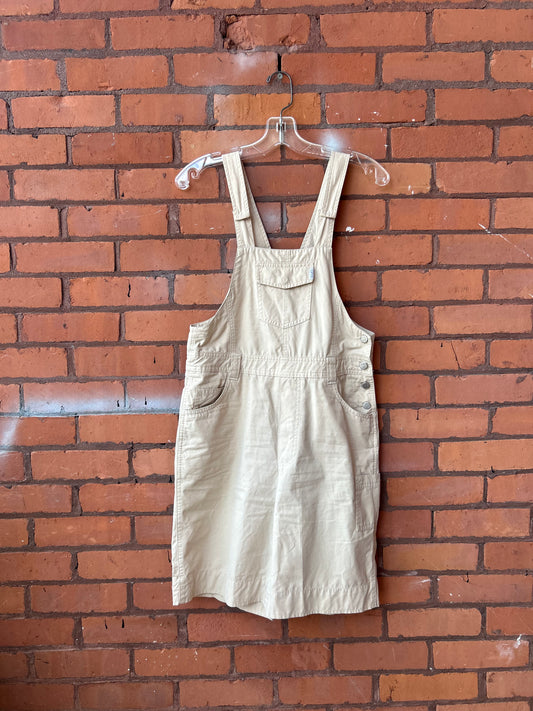 90’s Vintage Esprit Beige Cotton Overalls / 32 Waist