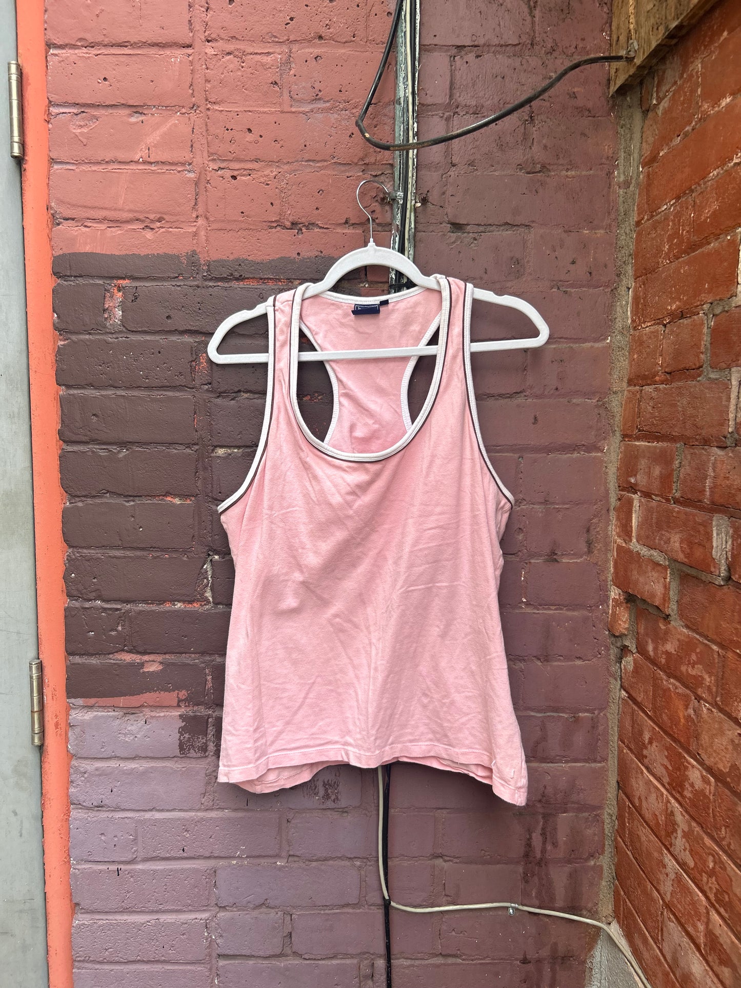 90’s Vintage Pink Racer Back Tank Top / Size XXL