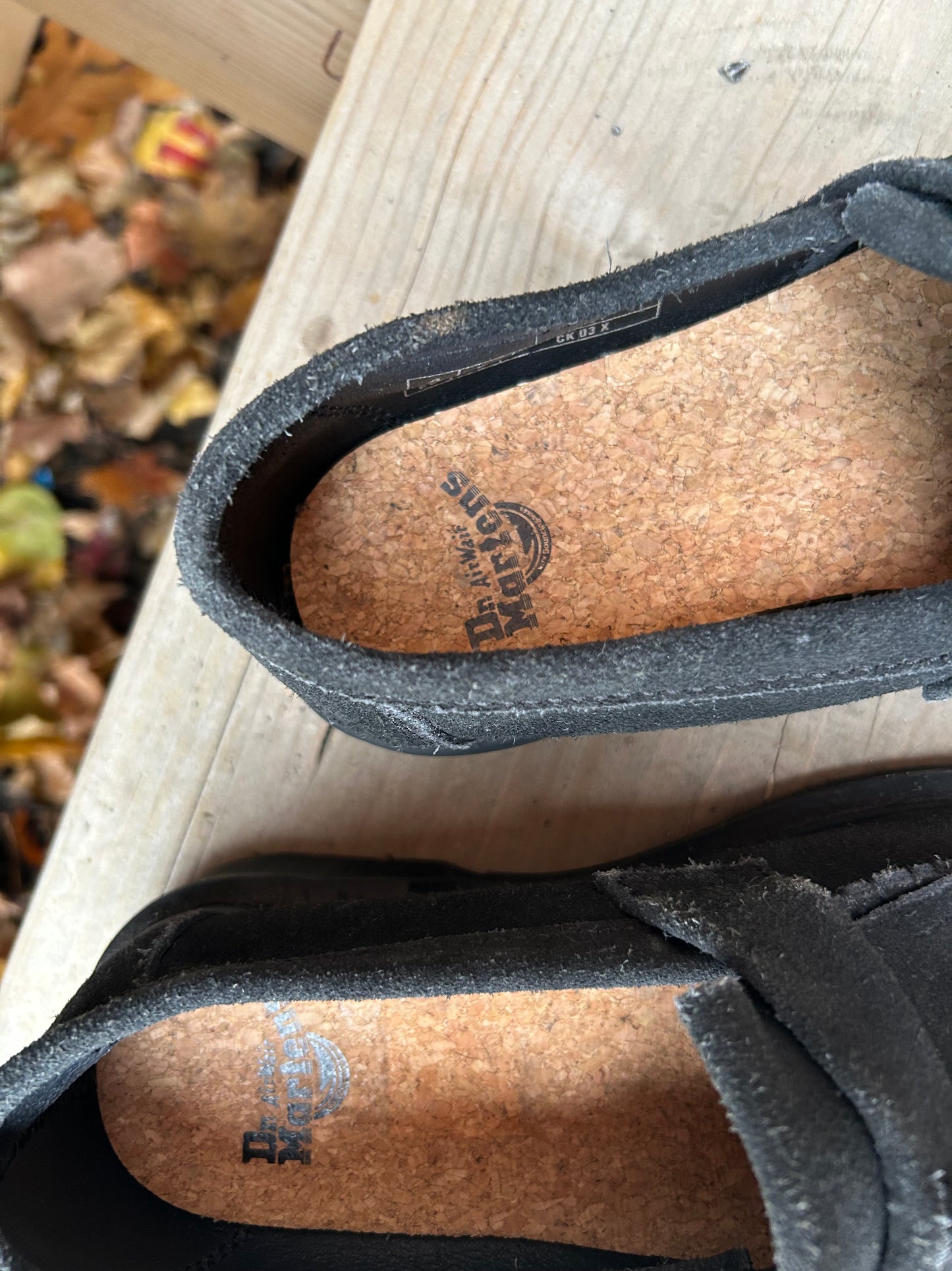 Modern Dr Martens Adrian Mono Black Suede Loafers / Size 6.5-7