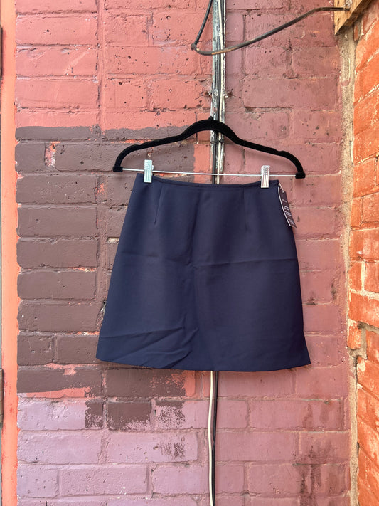 90's Vintage Navy Classic Mini Skirt / 26 Waist
