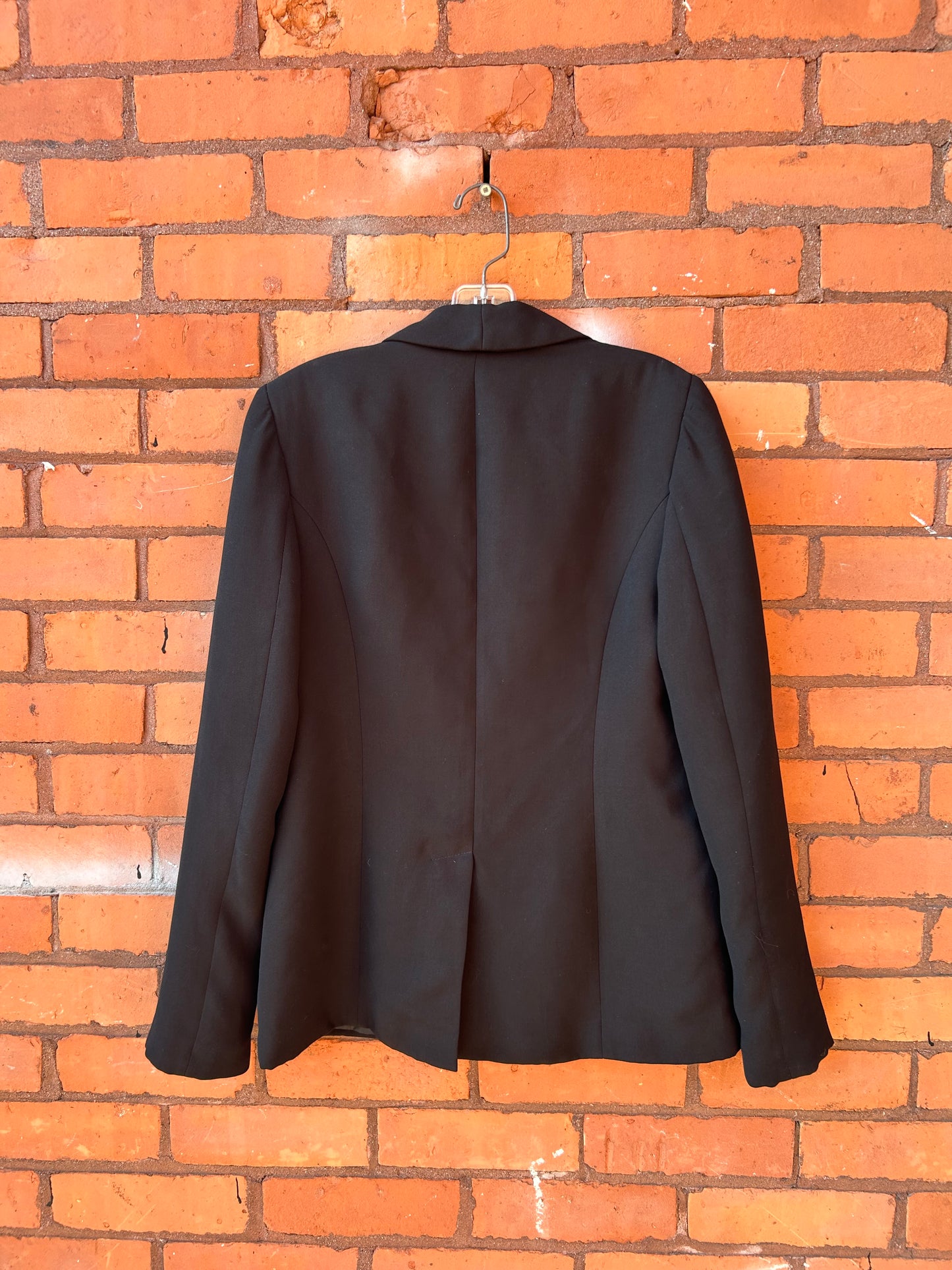 90’s Vintage Black Hook & Eye Blazer / Size M