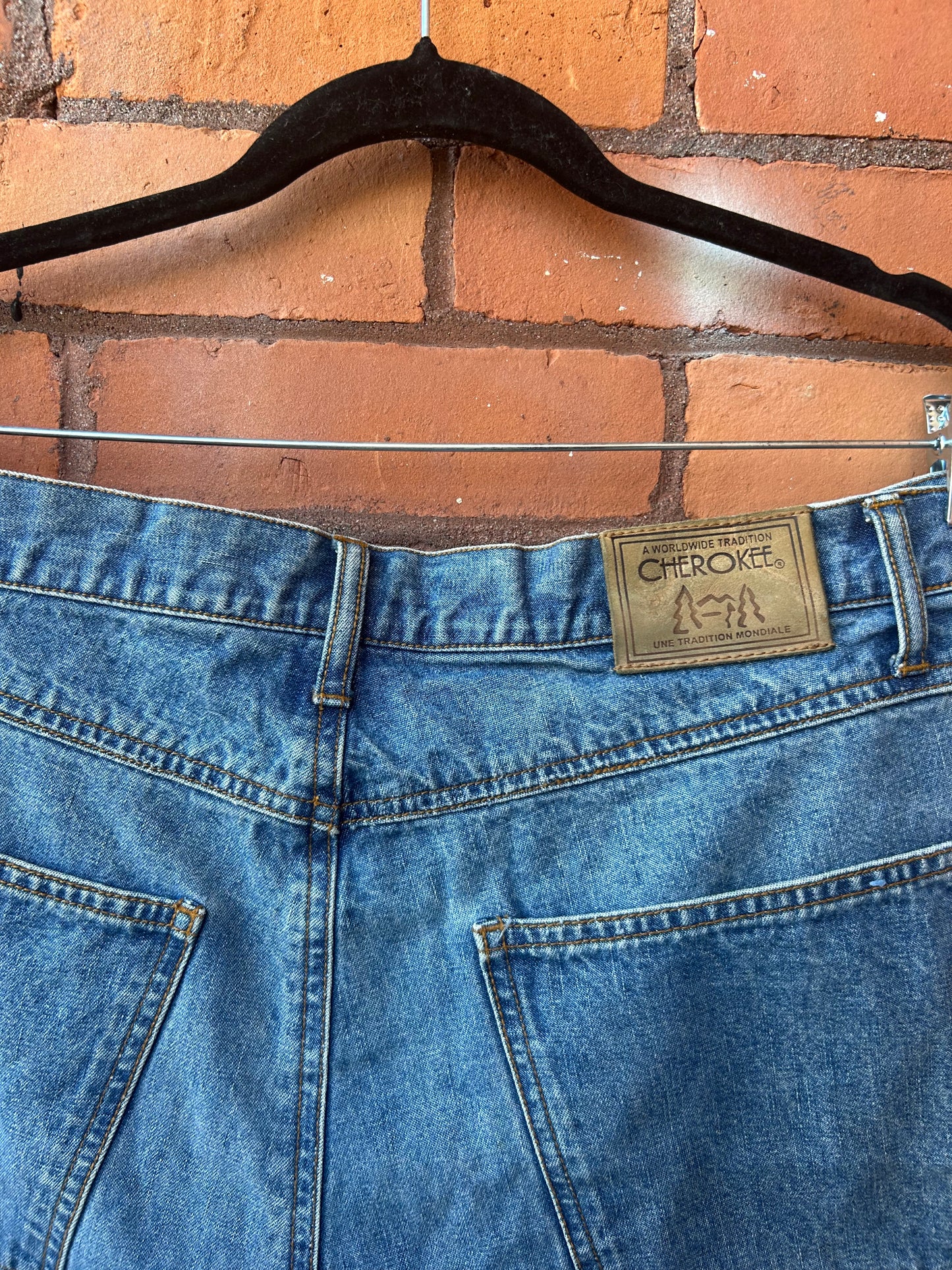 Y2K Vintage Faded Blue Jorts / 36 Waist