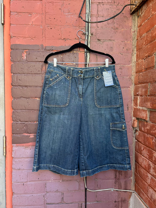 Y2K Vintage Denim Culottes / 32 Waist