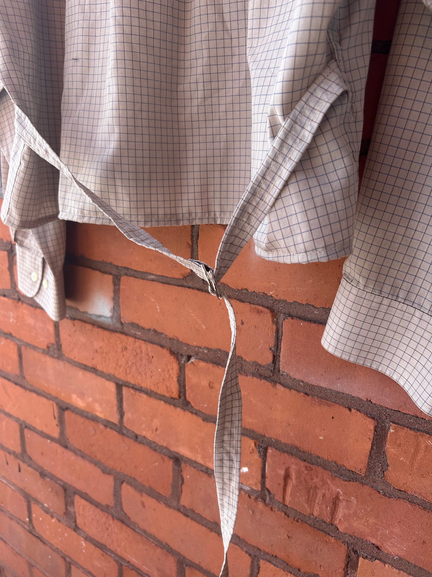 Effortless Shirt - Beige Grid Size M - XL