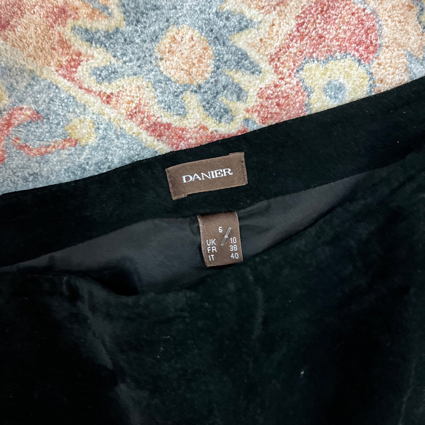 90’s Vintage Danier Black Suede Mid Rise Flare Pants / 31 Waist